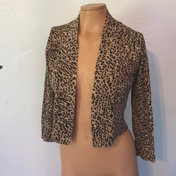 Calvin Klein leopard knit sweater - Picture 1 of 3